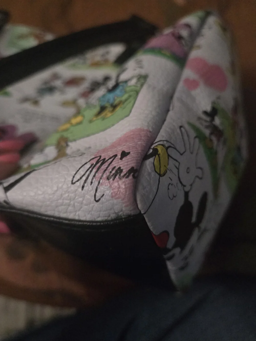 Authentic Disney Parks Comic-Print Mickey & Minnie Satchel